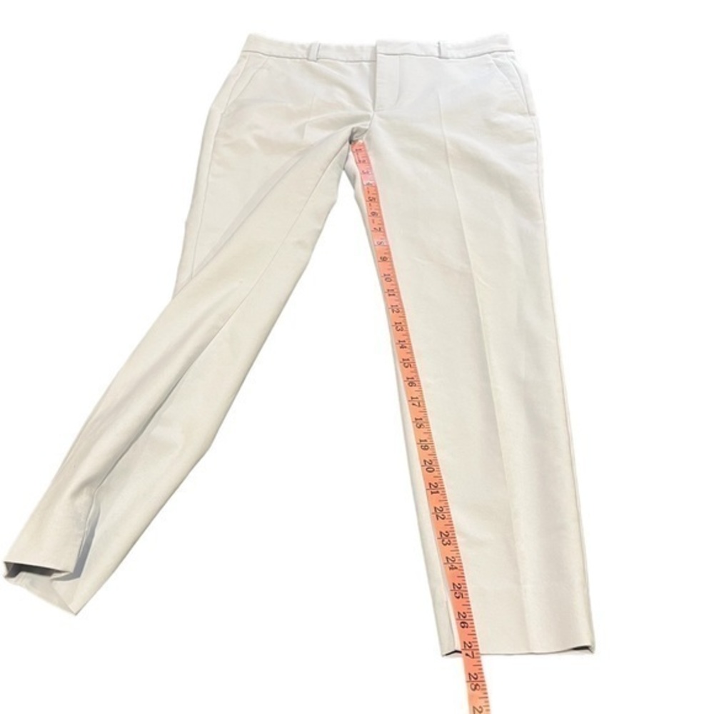 Zara Woman Light Grey Slim‎ Tailored Trousers Dress Pants Size 8  #218 - Picture 5 of 9